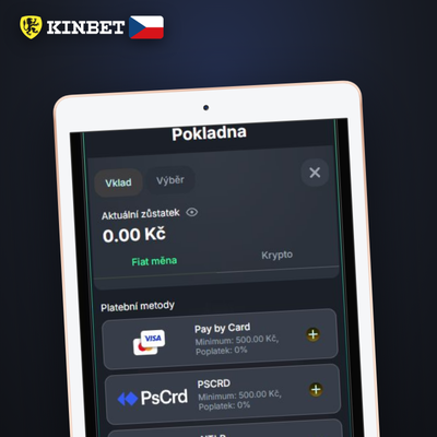 Bankovní převod z českého účtu jako metoda vkladu v Kinbet Casino