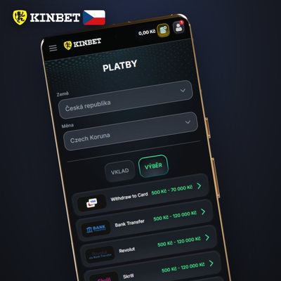 Bankovní převod pro výběr vyšších obnosů z Kinbet Casino za 1–3 dny