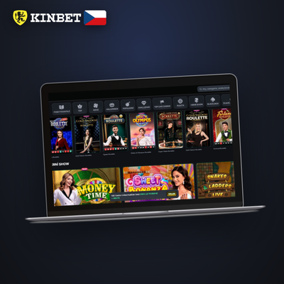 Správa vkladů výběrů a bonusů v přehledném rozhraní Kinbet Casino na počítači