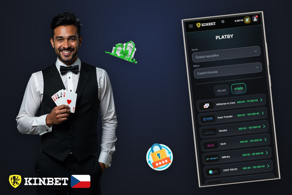 Ověření totožnosti dokladem při prvním výběru v Kinbet Casino