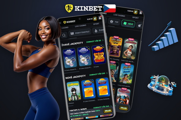 Přihlášení do Kinbet Casino app pomocí e-mailu nebo otisku prstu na telefonu